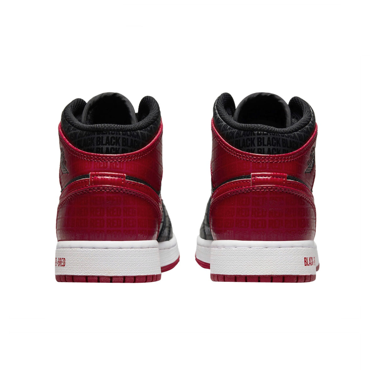 Jordan 1 Mid “Bred Text”