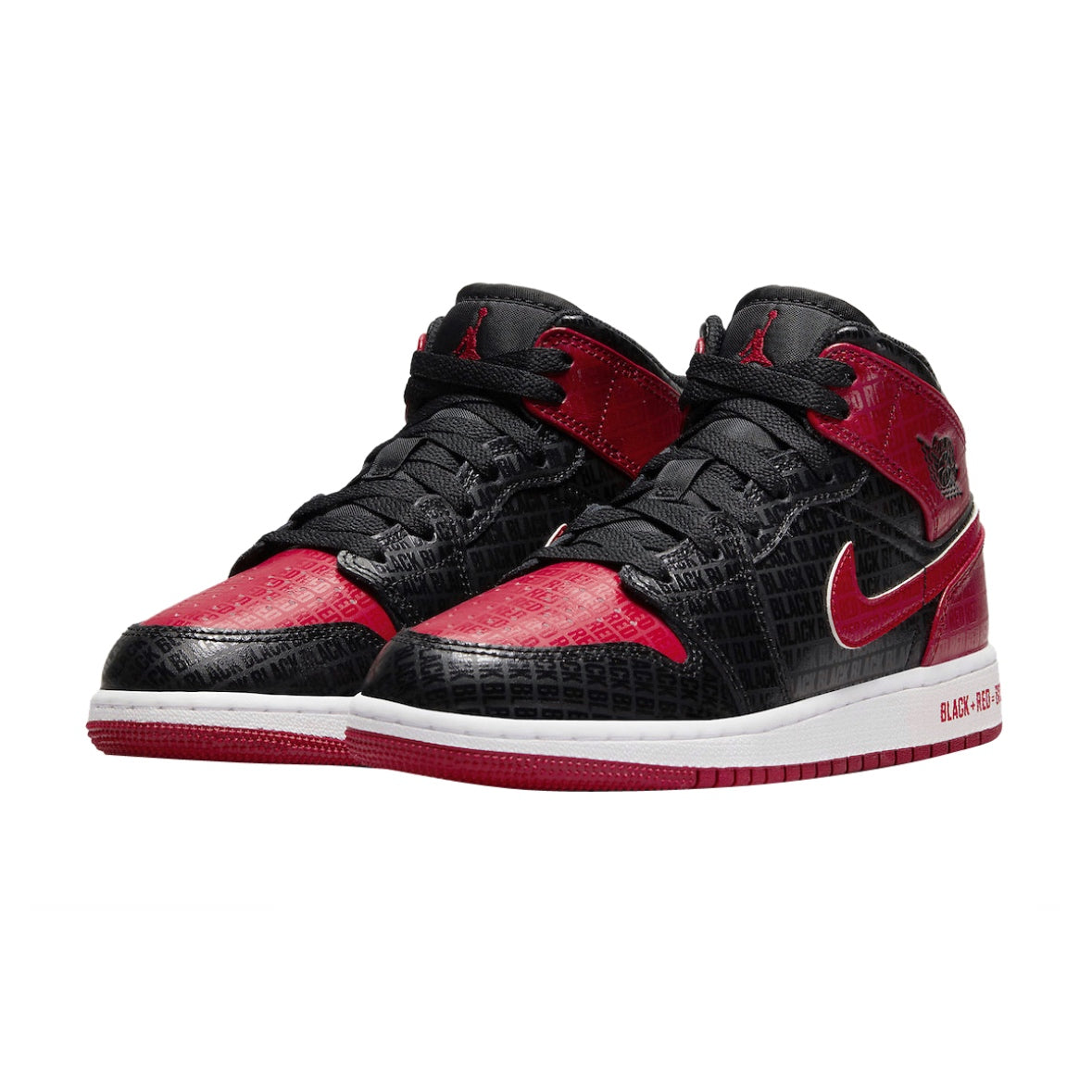 Jordan 1 Mid “Bred Text”