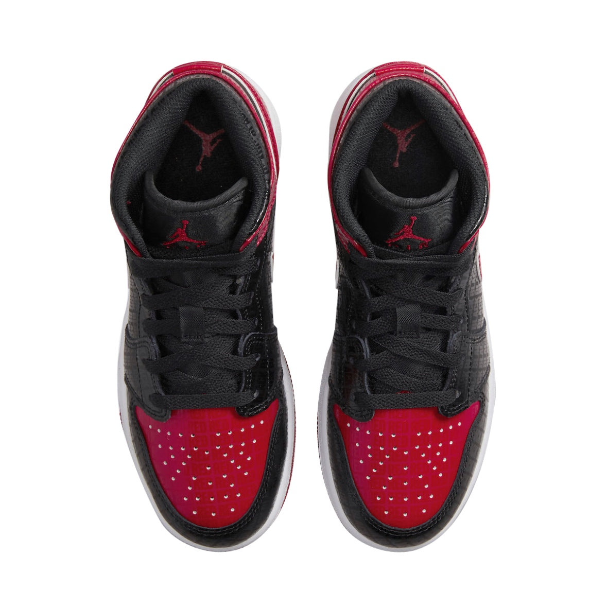 Jordan 1 Mid “Bred Text”