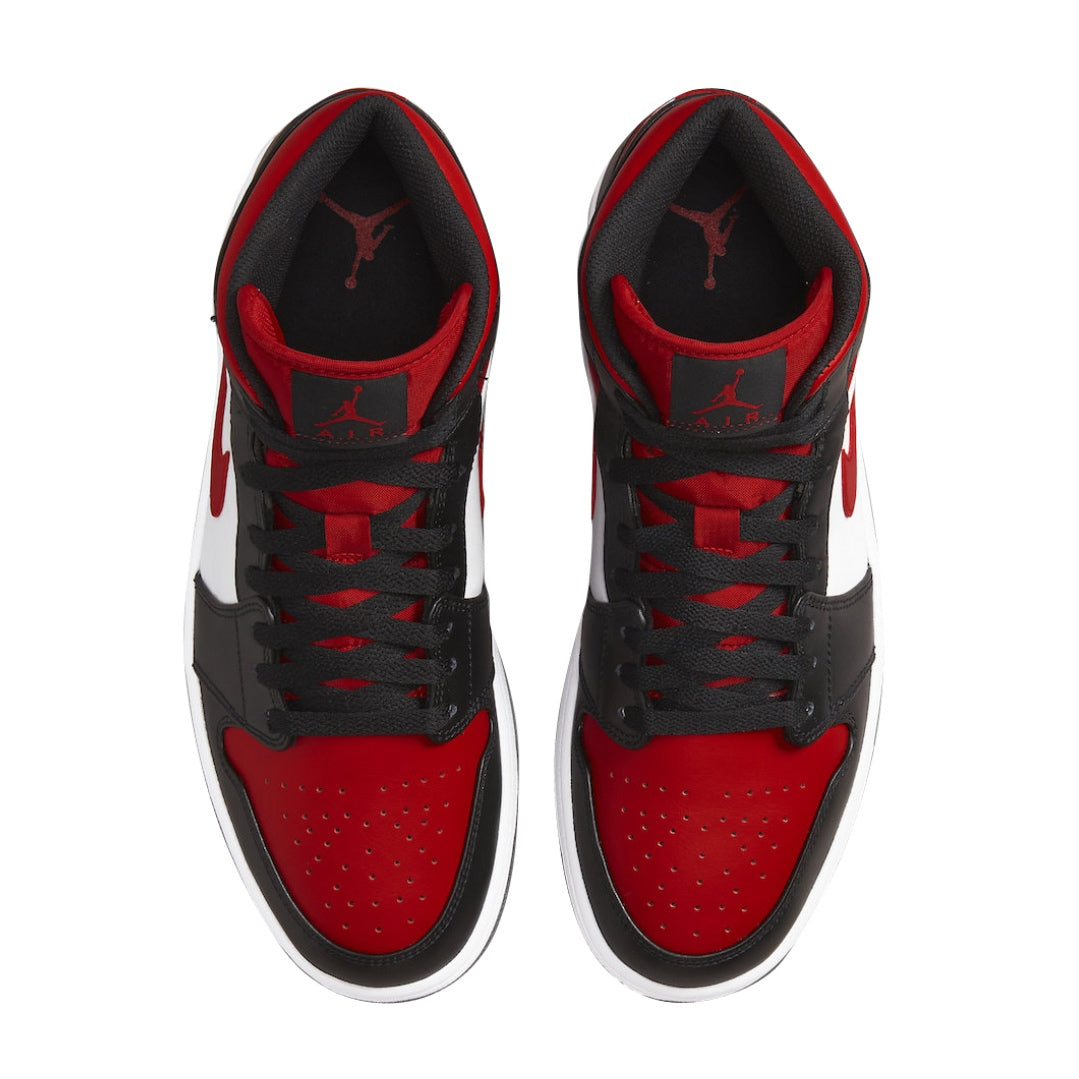 Jordan 1 Mid “Black Fire Red”
