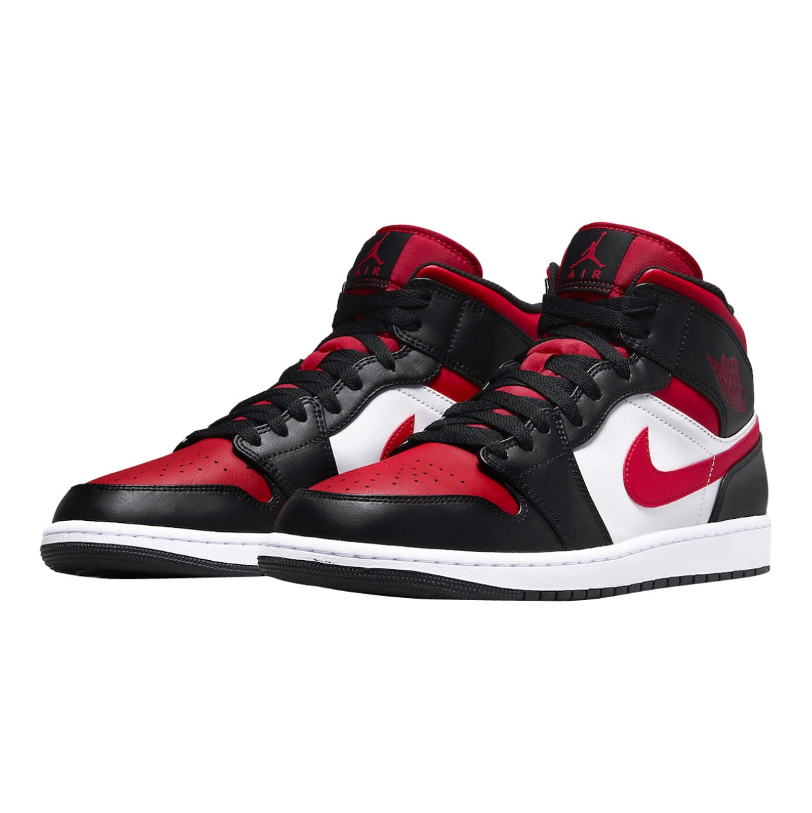 Jordan 1 Mid “Black Fire Red”