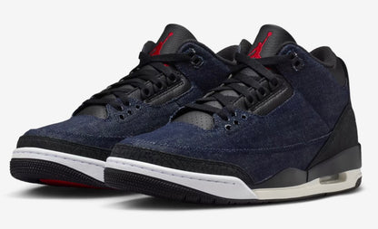 Jordan 3 x Levis Índigo And Gym Red