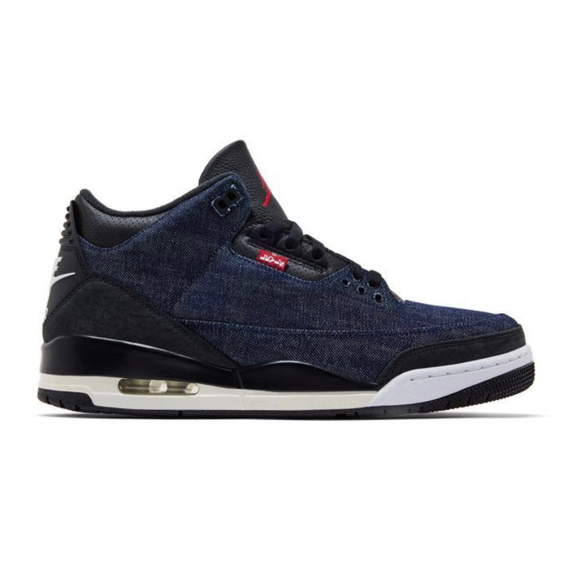 Jordan 3 x Levis Índigo And Gym Red