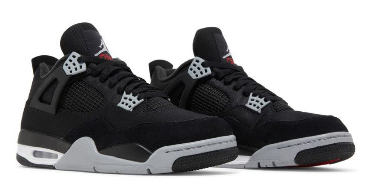 Jordan 4 Black Canvas