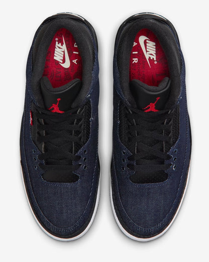 Jordan 3 x Levis Índigo And Gym Red